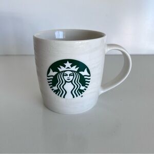 Starbucks 12oz White Frosted Swirl‎ Mug